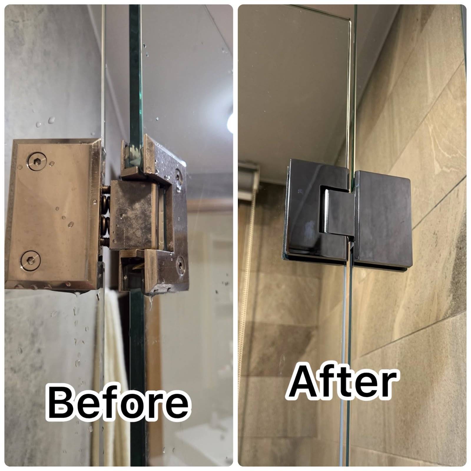 Shower Glass Door Hinge Replacement & Repair Service in Singapore